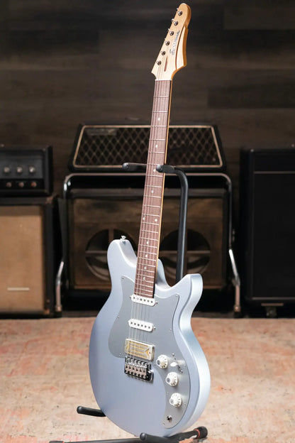 Eastman FullerTone Series DC Electric Guitar - Ice Blue Metallic
