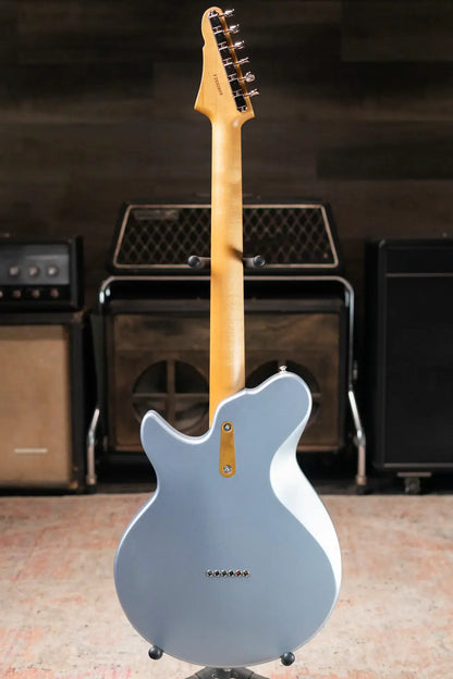 Eastman FullerTone Series SC Electric Guitar - Ice Blue Metallic with Padded Gig Bag