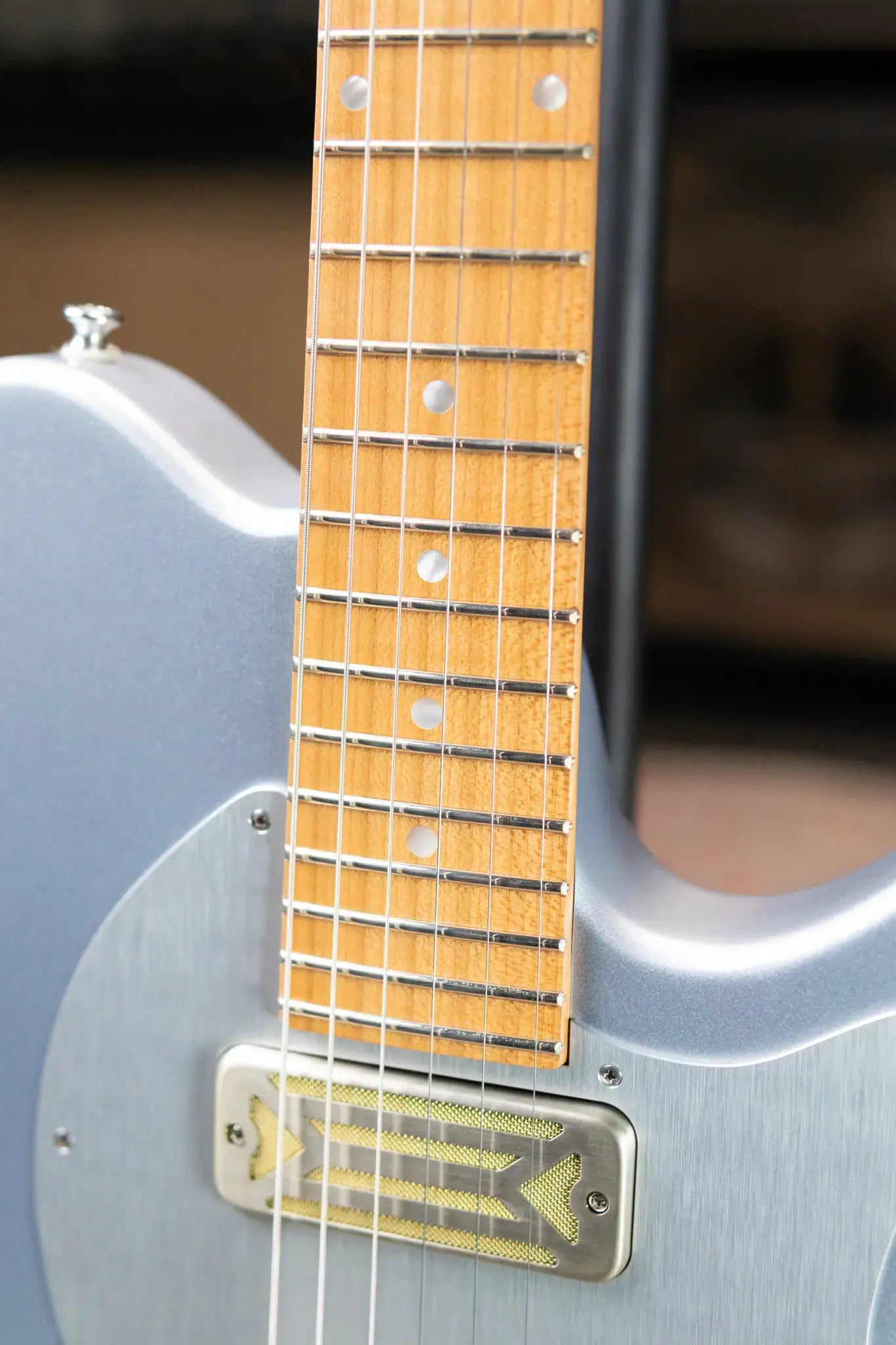 Eastman FullerTone Series SC Electric Guitar - Ice Blue Metallic with Padded Gig Bag
