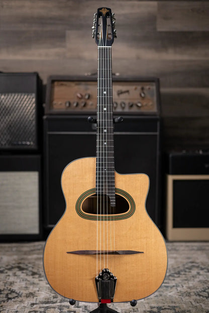 Eastman Guitars DM3 Grande Bouche Acoustic Guitar - Natural with Structured Gig Bag