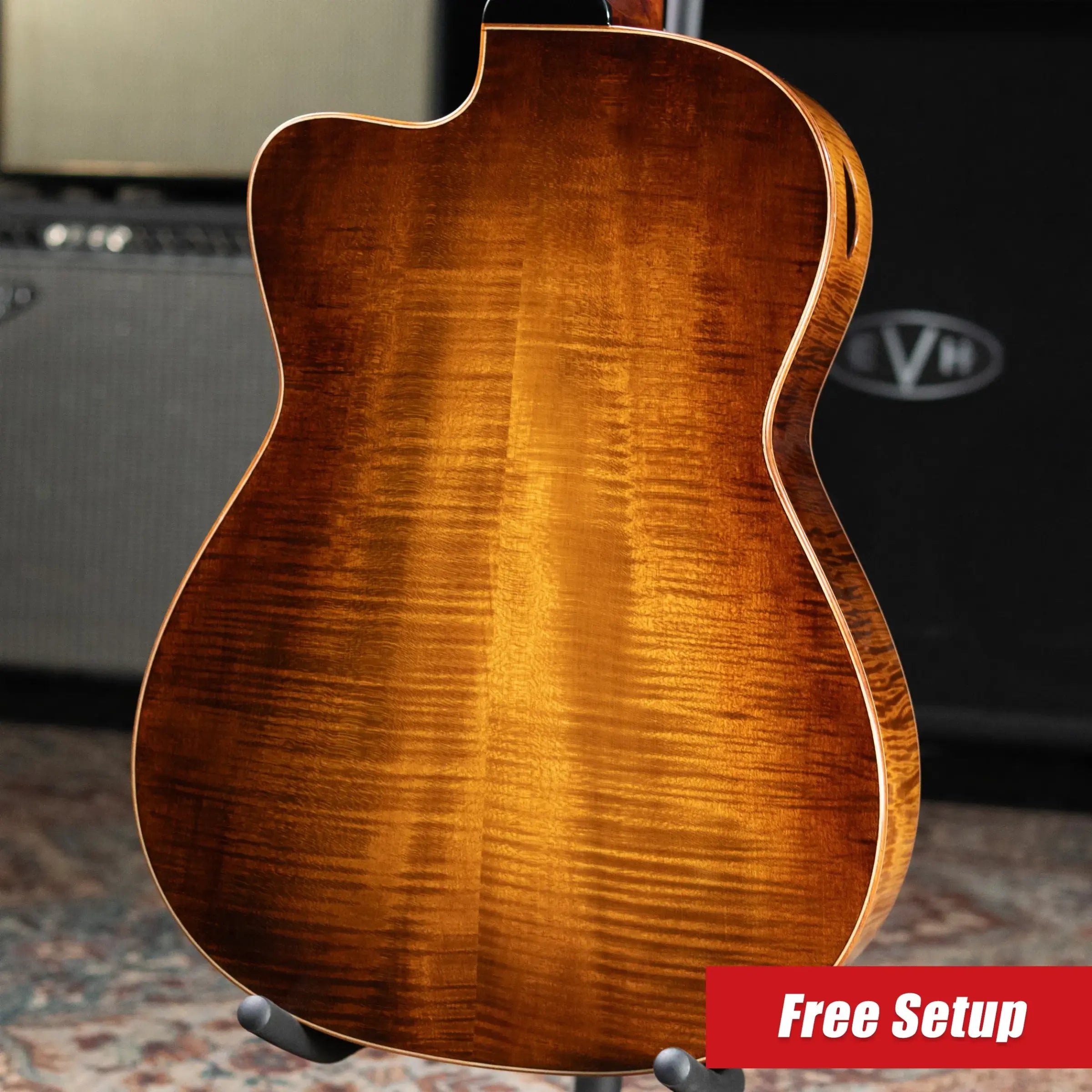 Eastman John Buscarino Cabaret Nylon Acoustic/Electric Guitar - Natural with Hardshell Case
