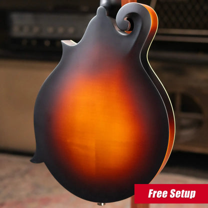 Eastman MD315E-SB F-Style Acoustic/Electric Mandolin - Sunburst with Gig Bag