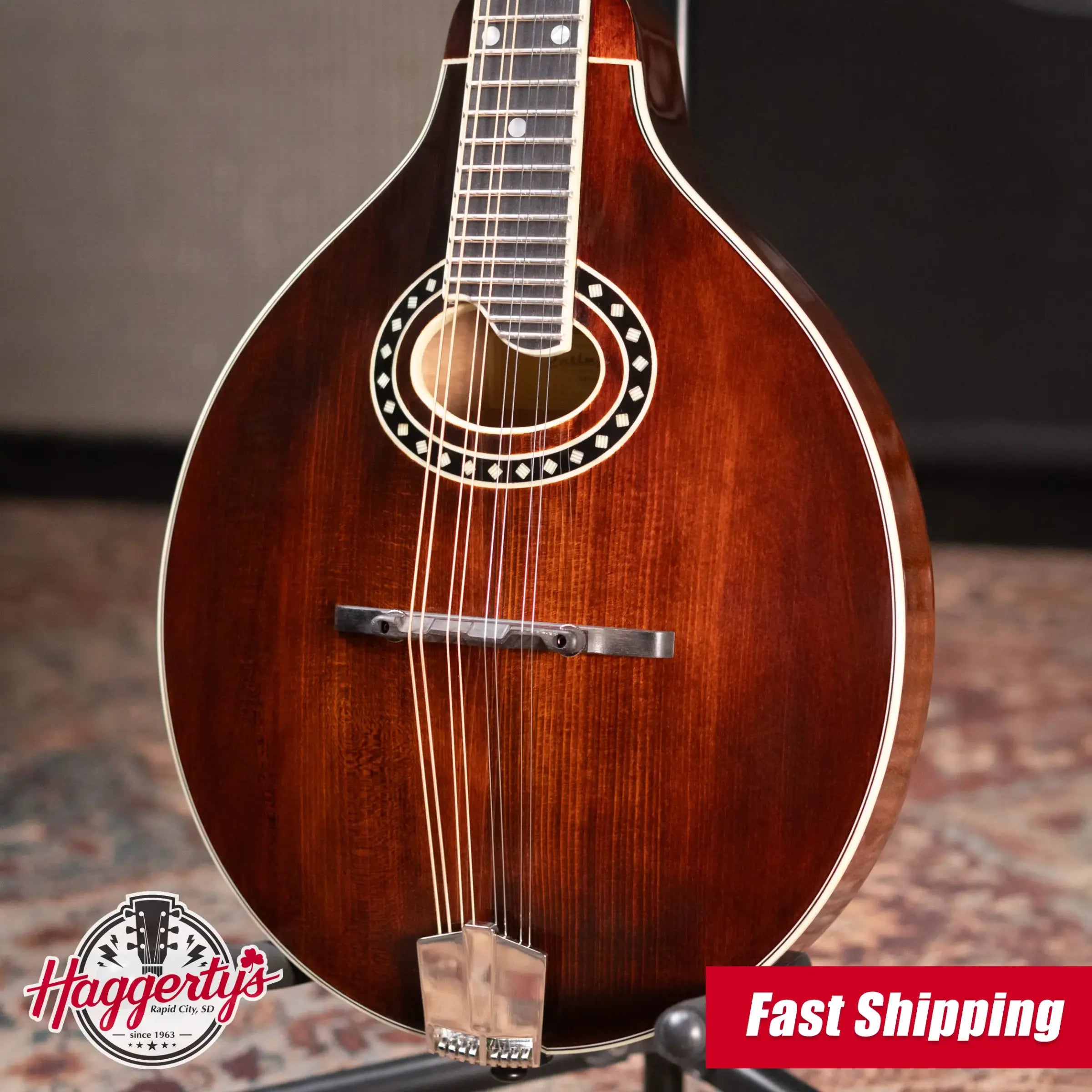 Eastman MD504 A-Style Mandolin with Hardshell Case