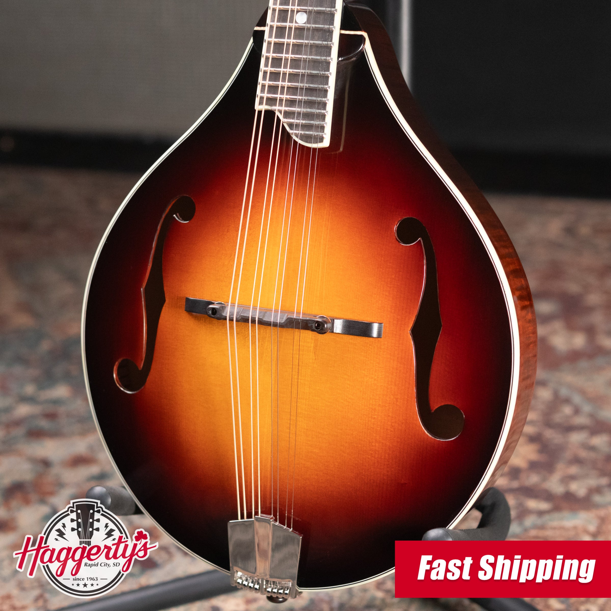 Eastman MD505-CS A-Style Mandolin - Classic Sunburst with Hardshell Case