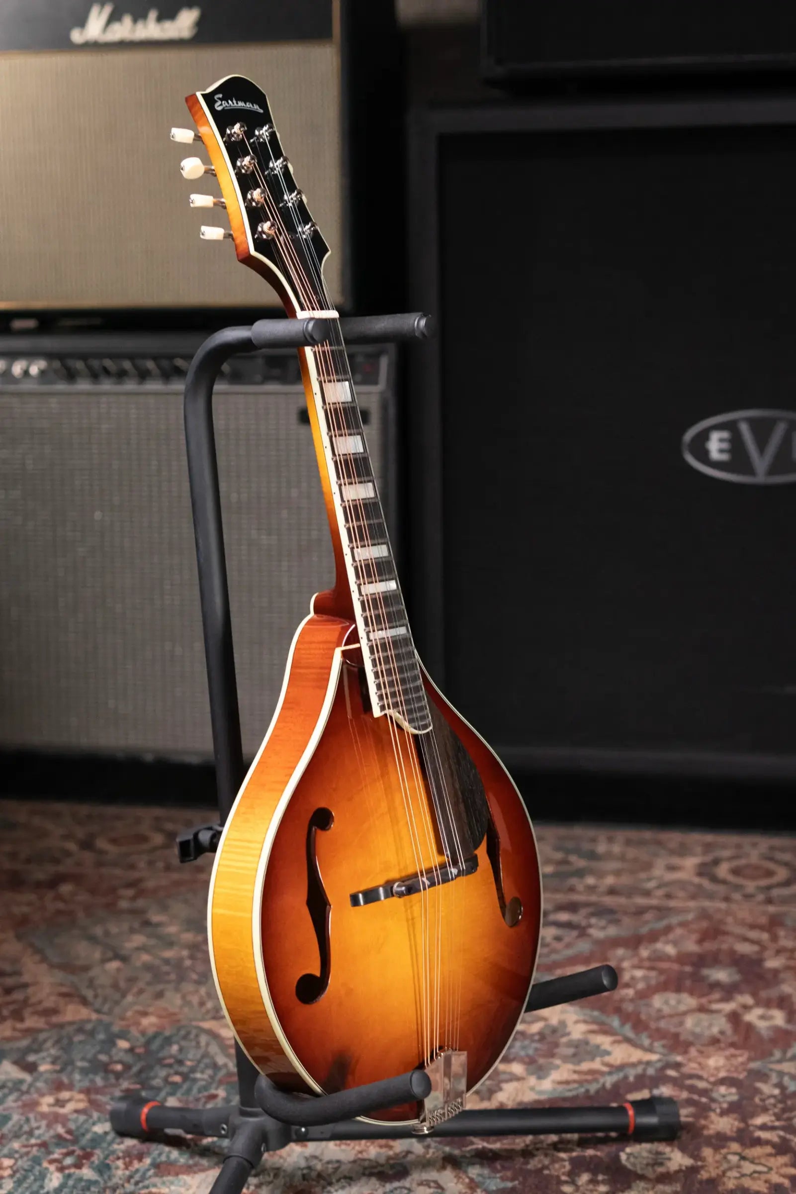 Eastman MD605-GB A-Style Acoustic/Electric Mandolin - Goldburst with Hardshell Case