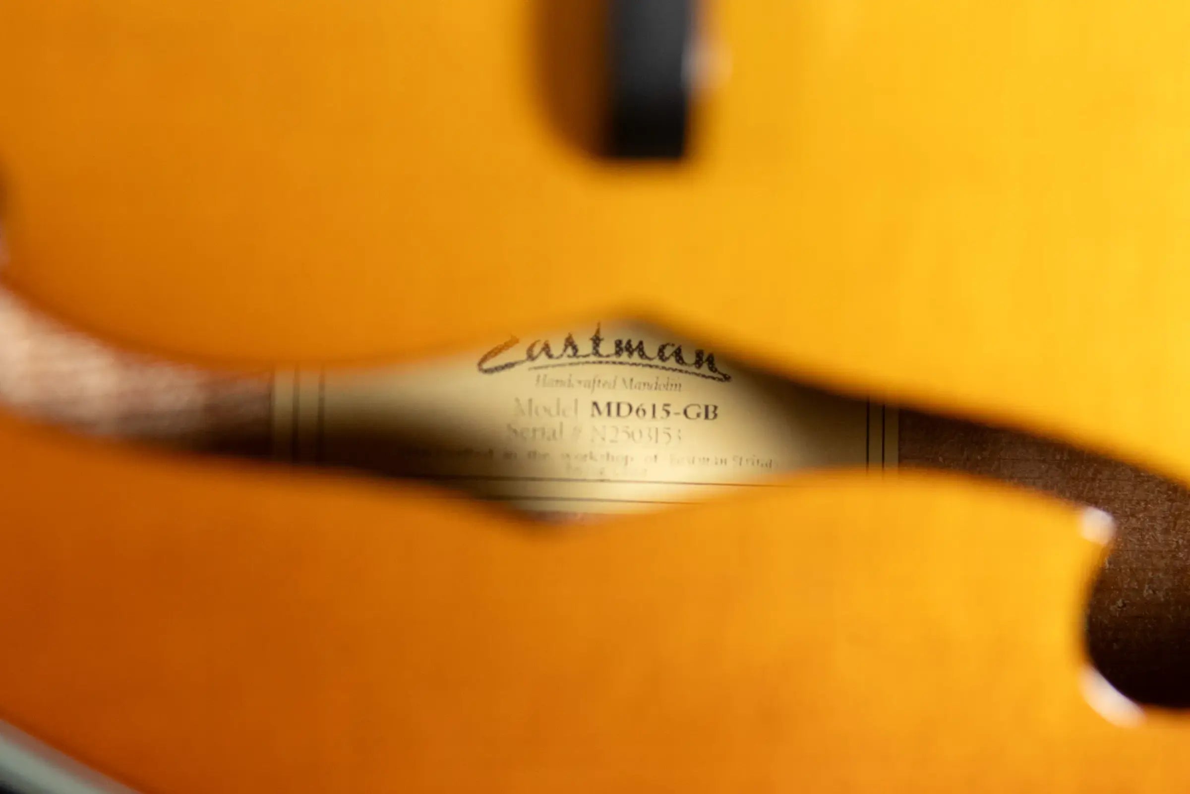 Eastman MD615-GB F-Style Acoustic/Electric Mandolin - Goldburst with Hardshell Case