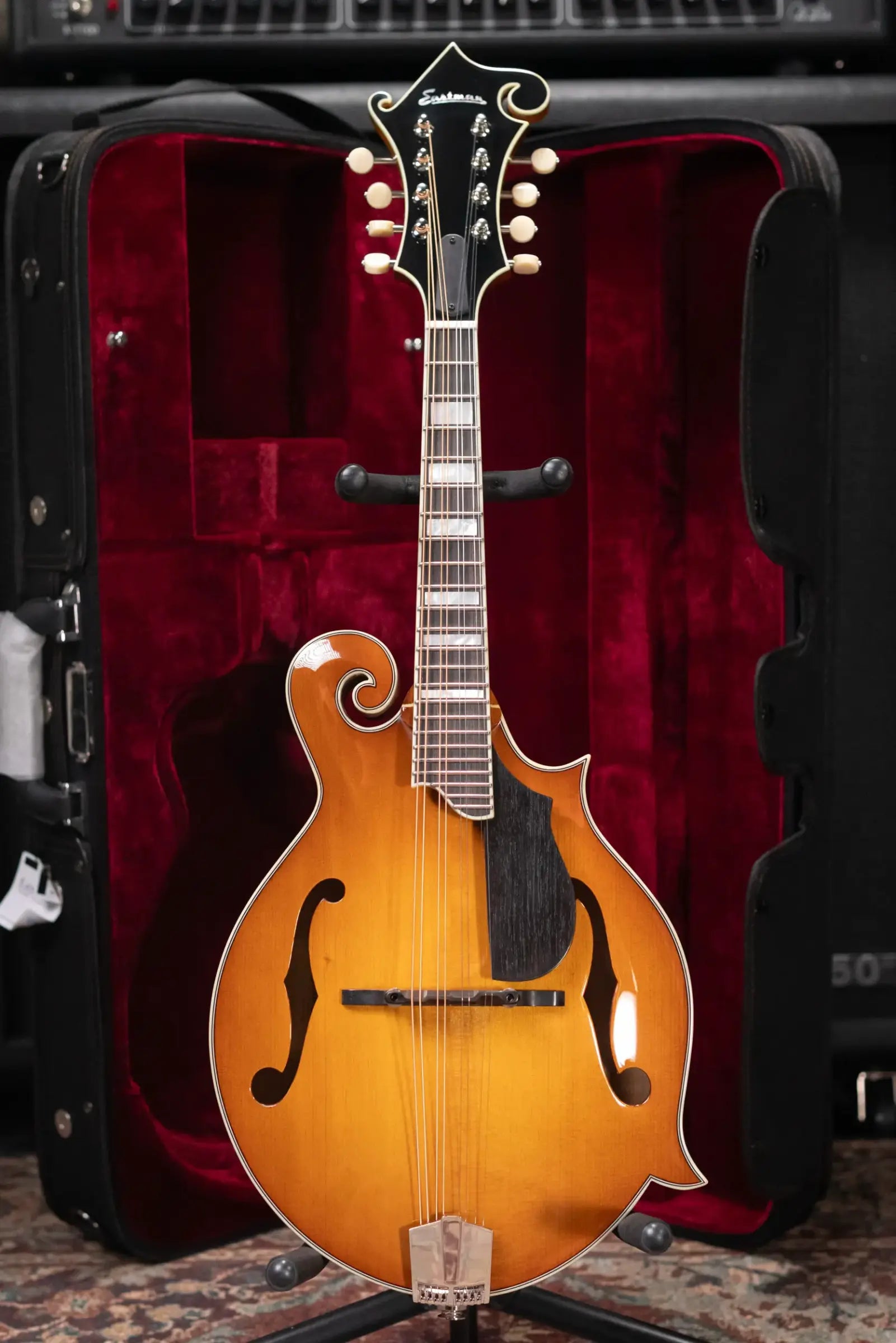 Eastman MD615-GB F Style Mandolin - Goldburst with Hardshell Case