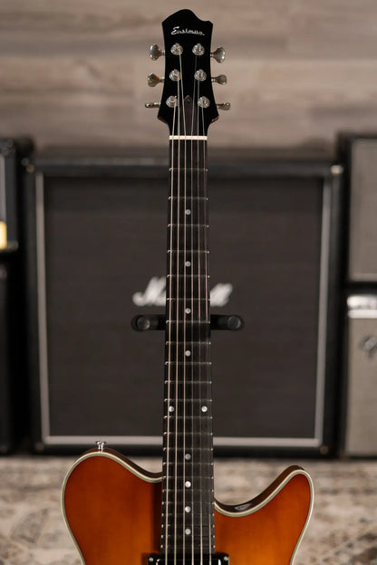 Eastman Romeo Semi-Hollow Electric Guitar - Goldburst with Hardshell Case