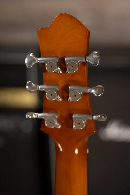 Eastman Romeo Semi-Hollow Electric Guitar - Goldburst with Hardshell Case