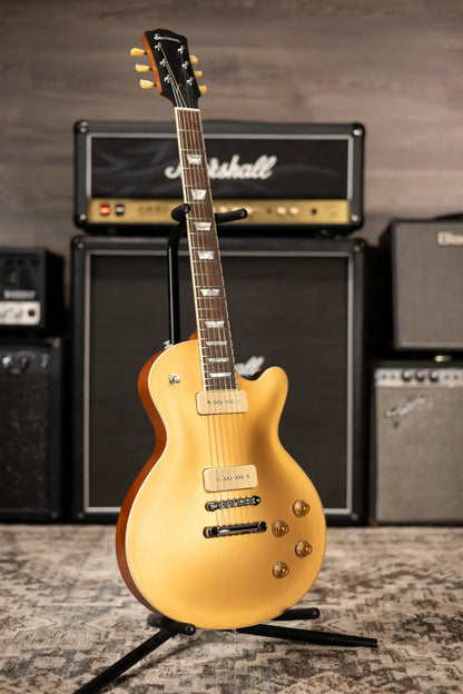 Eastman SB56 Electric Guitar - Vintage Satin Gold with Padded Gig Bag