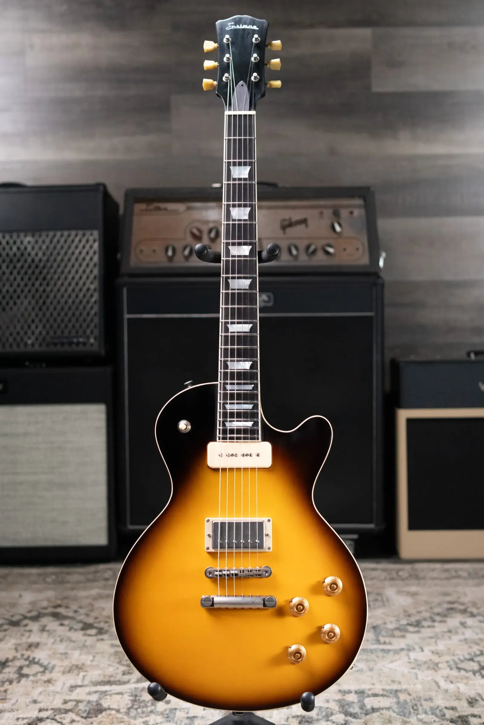 Eastman SB58/TV-LTD-SB Limited Edition Solid Body Electric Guitar - Sunburst with Hardshell Case