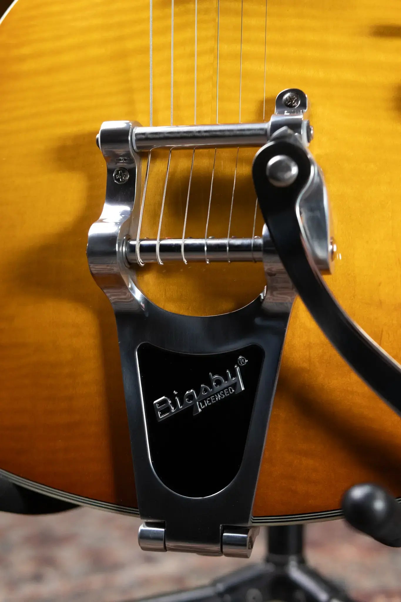Eastman T486B-GB Thinline Semi-Hollow Electric Guitar - Goldburst with Hardshell Case