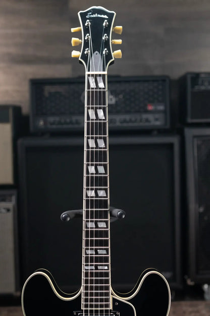 Eastman T486 Electric Guitar - Black with Hardshell Case - Used