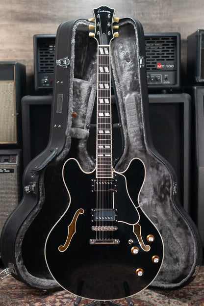 Eastman T486 Electric Guitar - Black with Hardshell Case - Used
