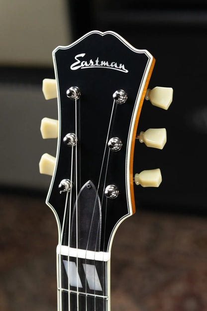 Eastman T486-GB 16" Thinline Electric Guitar - Goldburst with Hardshell Case