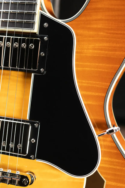 Eastman T486-GB Thinline Semi-hollowbody Electric Guitar - Goldburst with Hardshell Case