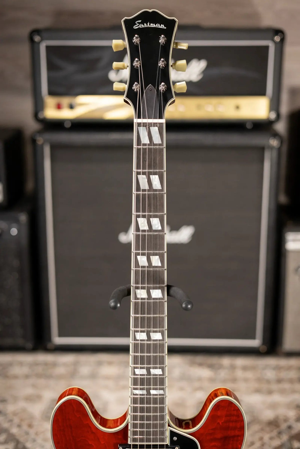Eastman T486 Thinline Semi-Hollow Electric Guitar - Classic with Hardshell Case