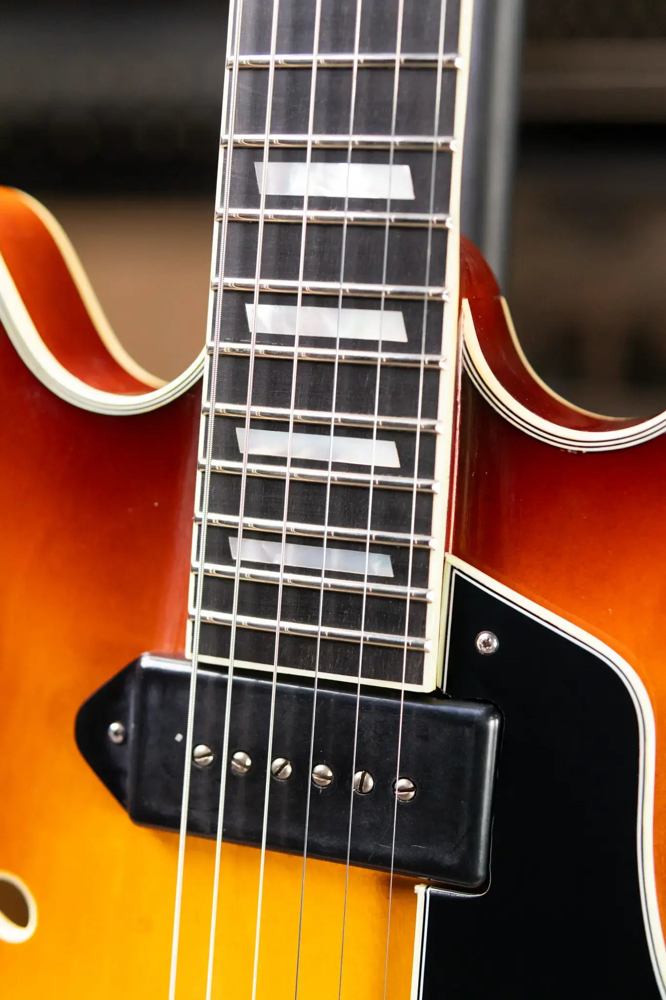 Eastman T64/V-GB Hollow Body Thinline Electric Guitar with Bigsby - Antique Goldburst with Hardshell Case