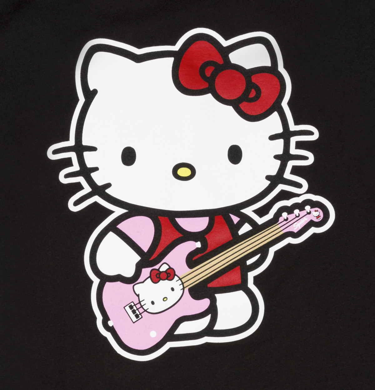 Fender x Hello Kitty Back Logo Tee - Black - S