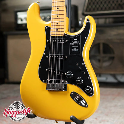 Fender Player II Modified Stratocaster, Maple Fingerboard - Sunshine Yellow with Deluxe Gig Bag