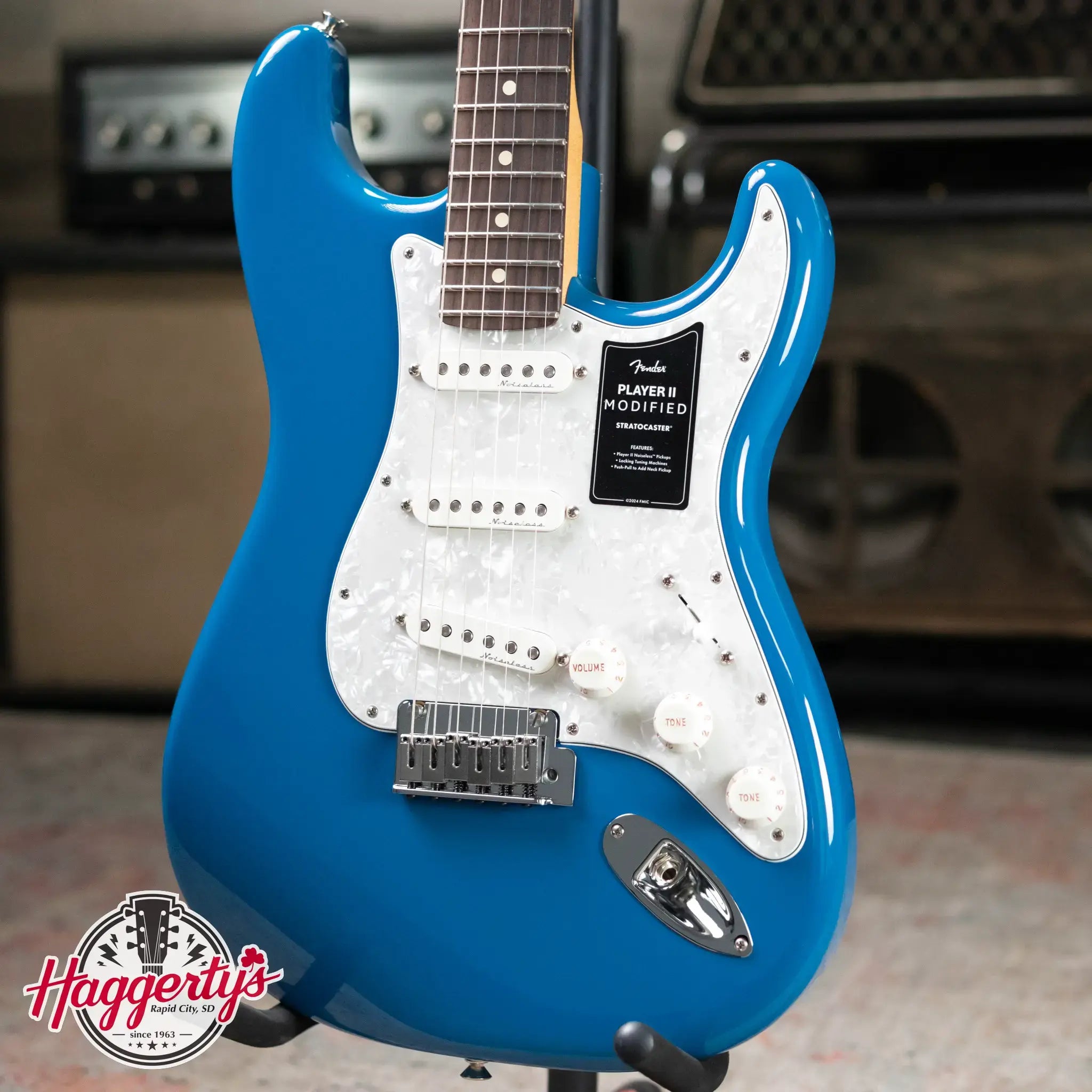 Fender Player II Modified Stratocaster, Rosewood Fingerboard - Electric Blue with Deluxe Gig Bag
