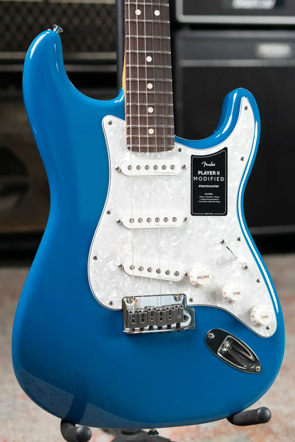 Fender Player II Modified Stratocaster, Rosewood Fingerboard - Electric Blue with Deluxe Gig Bag