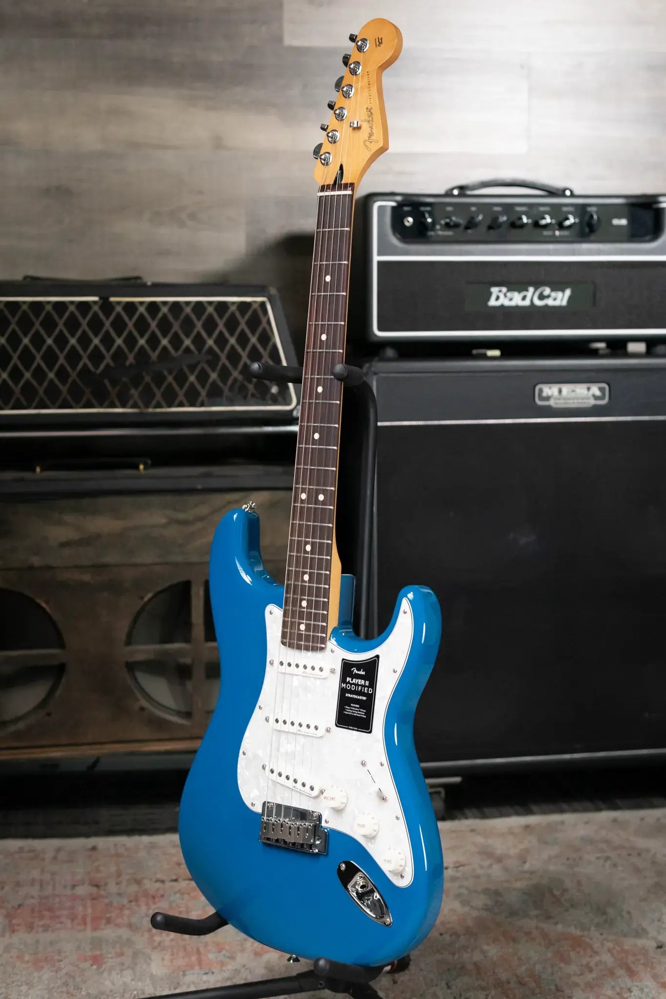 Fender Player II Modified Stratocaster, Rosewood Fingerboard - Electric Blue with Deluxe Gig Bag