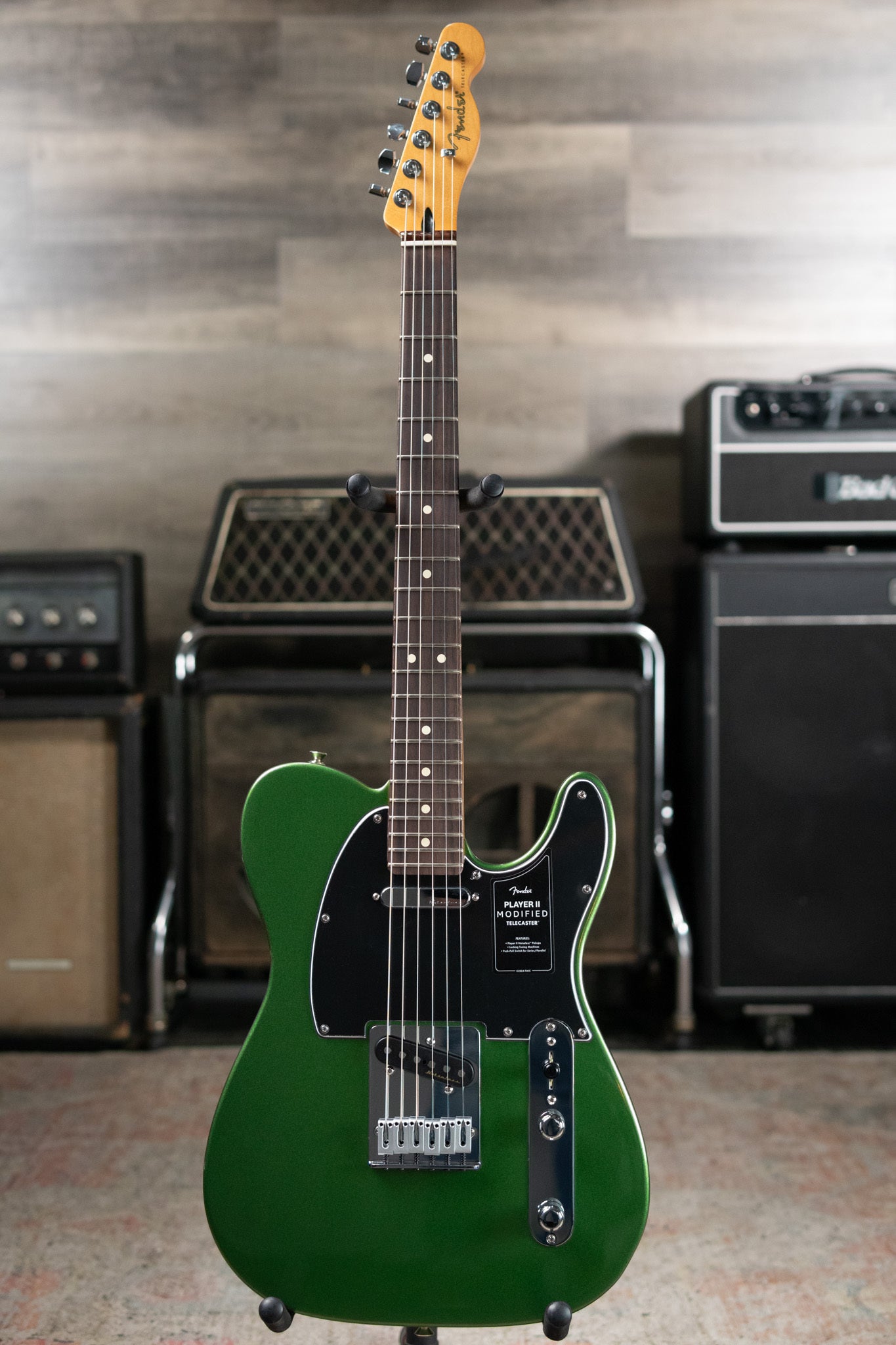 Fender Player II Modified Telecaster, Rosewood Fingerboard - Harvest Green Metallic with Deluxe Gig Bag