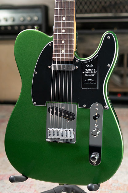 Fender Player II Modified Telecaster, Rosewood Fingerboard - Harvest Green Metallic with Deluxe Gig Bag