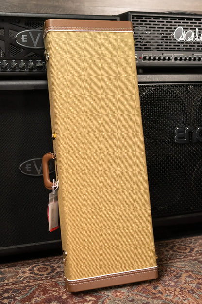 Fender American Ultra Luxe '50s Stratocaster Electric Guitar - White Blonde with Deluxe Hardshell Case