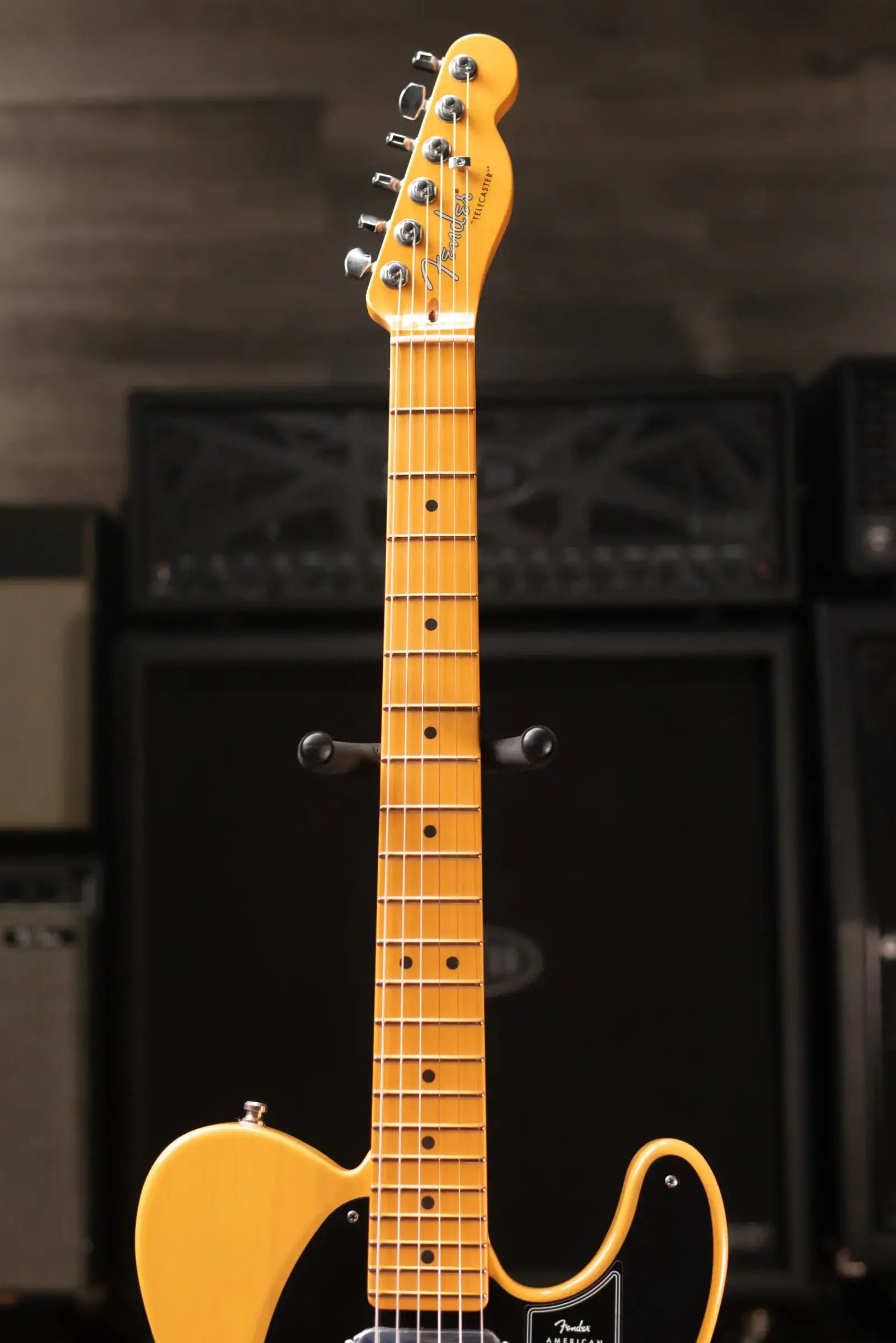 Fender American Ultra Luxe '50s Telecaster Electric Guitar - Butterscotch Blonde with Deluxe Hardshell Case