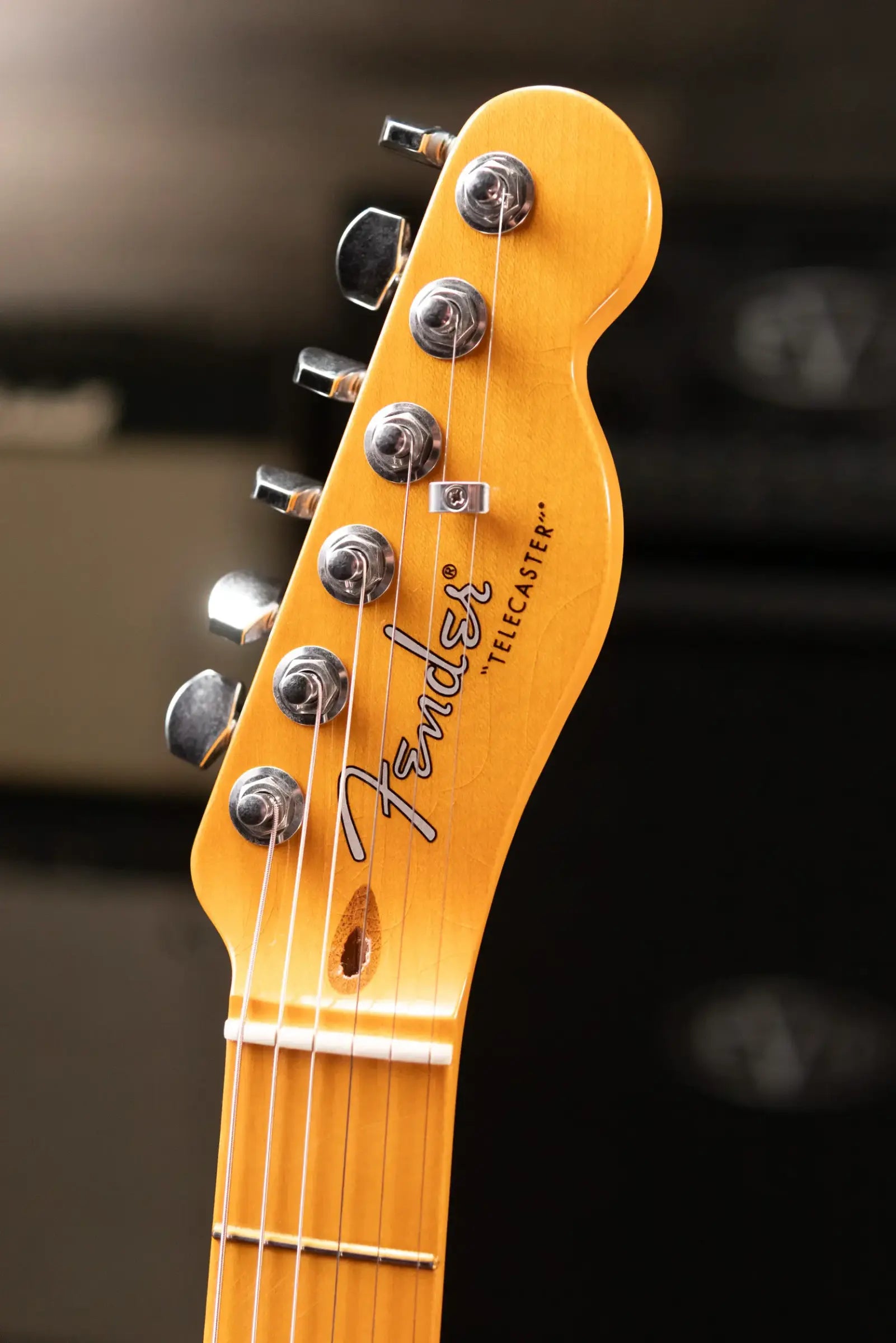 Fender American Ultra Luxe '50s Telecaster Electric Guitar - Butterscotch Blonde with Deluxe Hardshell Case