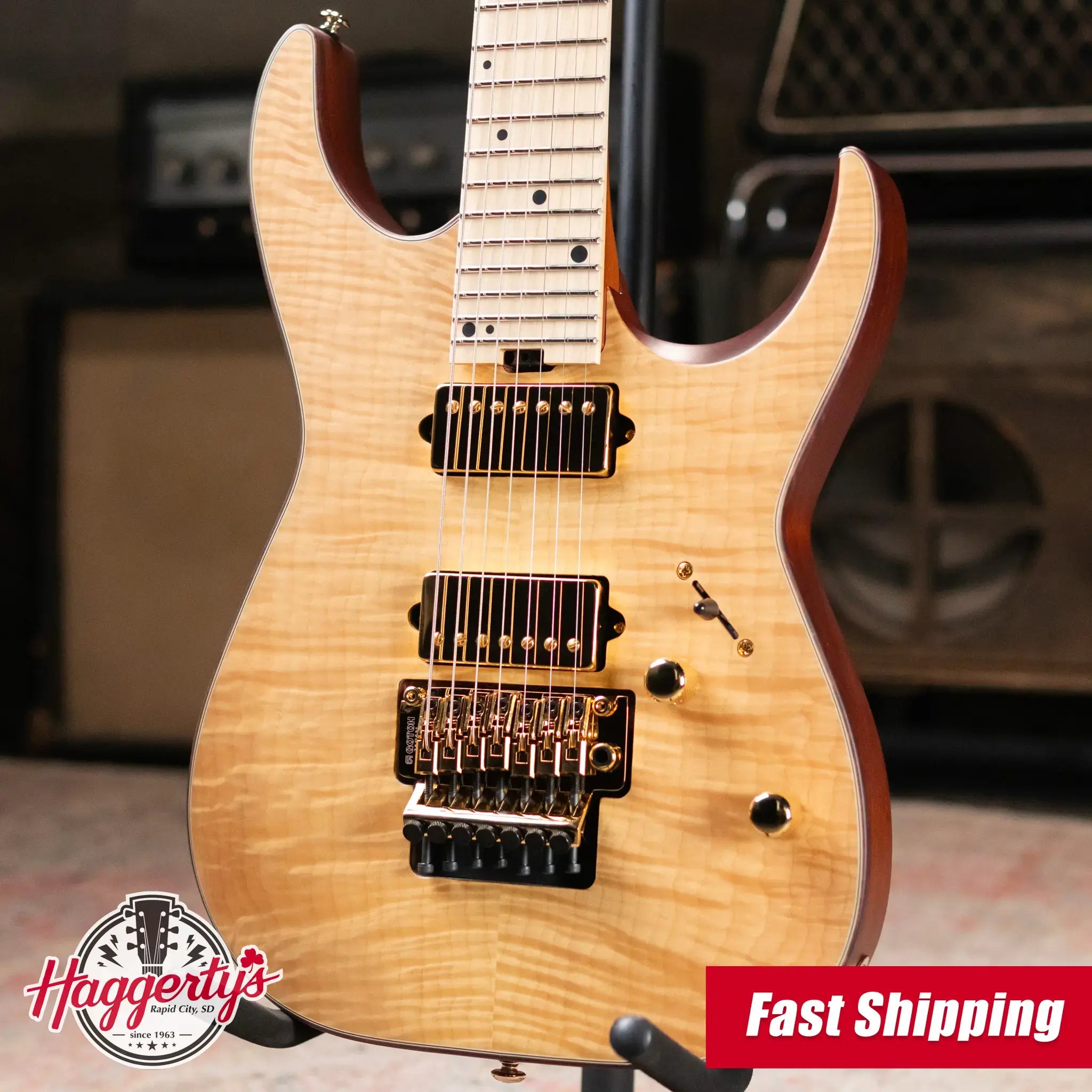 Charvel Angel Vivaldi "Betty" DK24-7 - Natural Flame Maple Top with Gig Bag