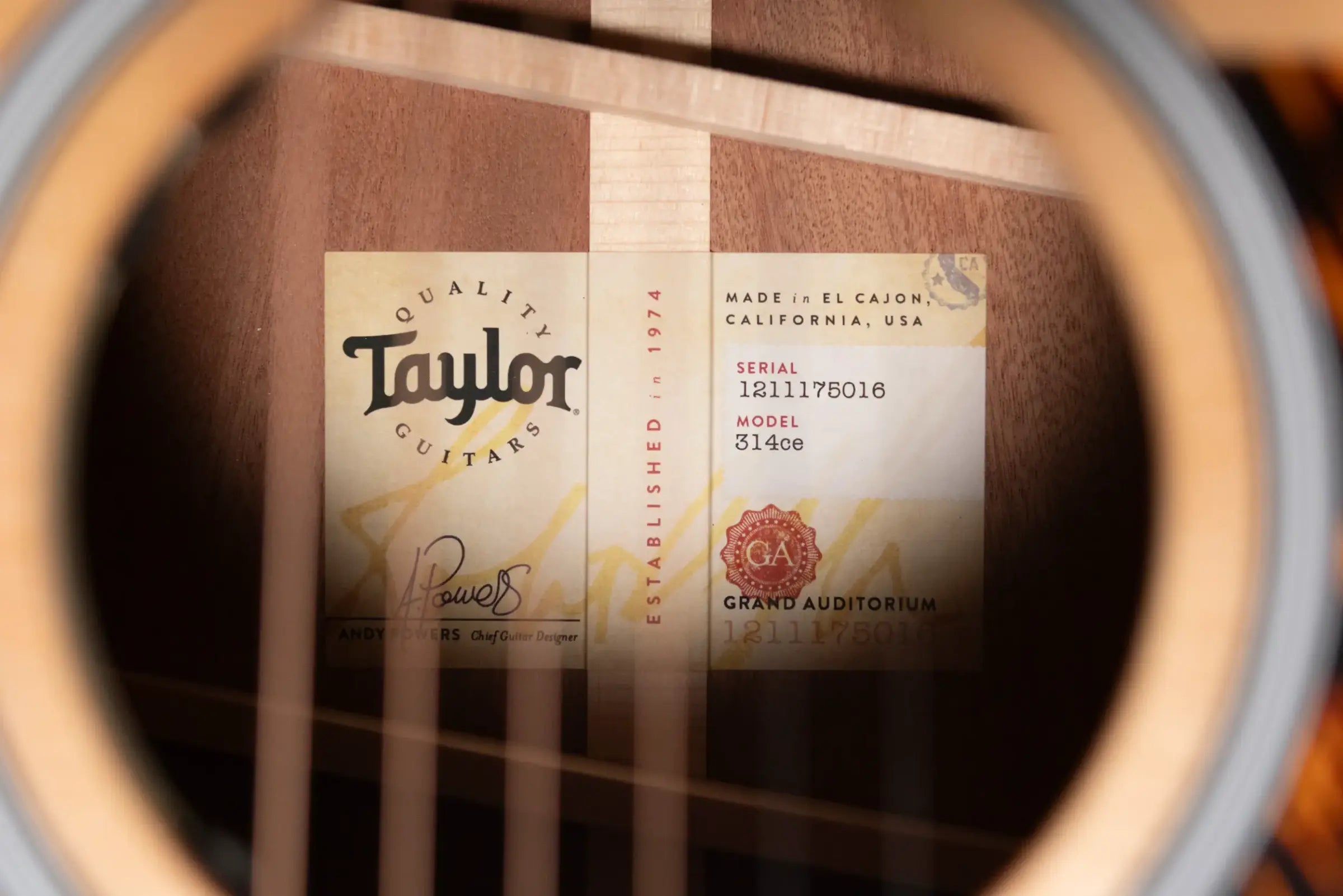 Taylor Next Generation 314ce Grand Auditorium Acoustic/Electric Guitar with Hardshell Case