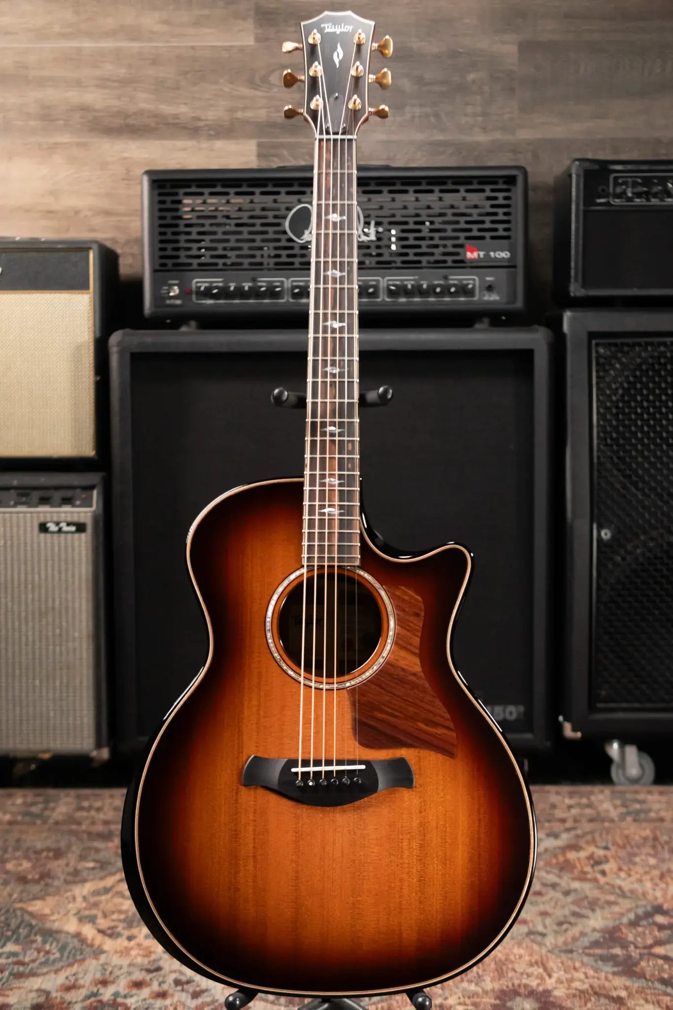 Taylor Next Generation Builder's Edition 814ce Grand Auditorium Acoustic/Electric Guitar - Shaded Edgeburst with Hardshell Case