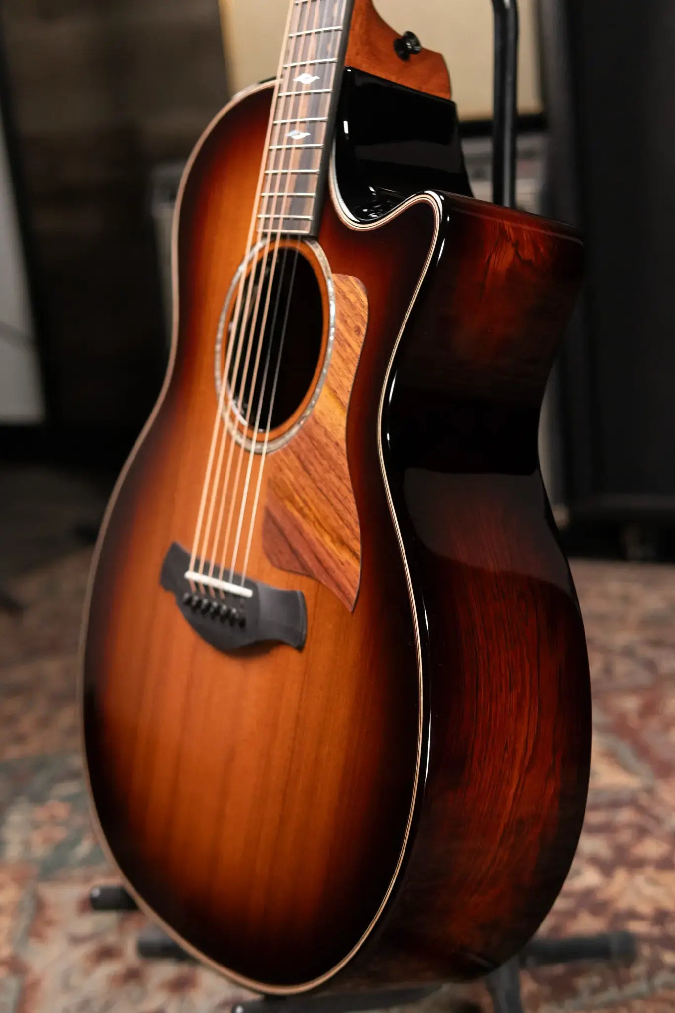 Taylor Next Generation Builder's Edition 814ce Grand Auditorium Acoustic/Electric Guitar - Shaded Edgeburst with Hardshell Case