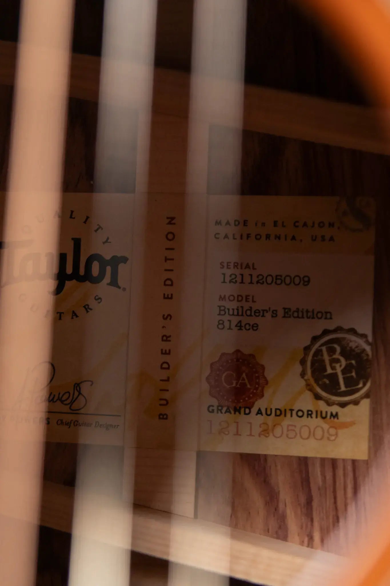 Taylor Next Generation Builder's Edition 814ce Grand Auditorium Acoustic/Electric Guitar - Shaded Edgeburst with Hardshell Case