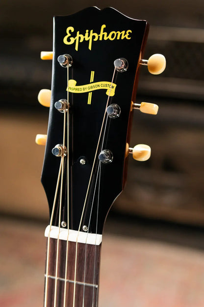 Epiphone 1942 Banner J-45 Reissue Acoustic/Electric Guitar - Vintage Sunburst with Hardshell Case