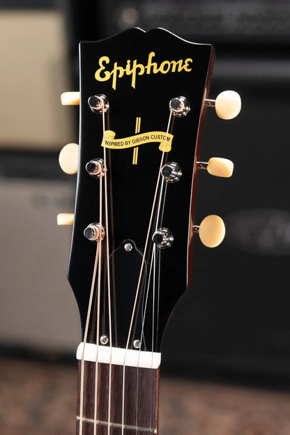 Epiphone 1942 Banner J-45 Reissue Acoustic/Electric Guitar - Vintage Sunburst with Hardshell Case