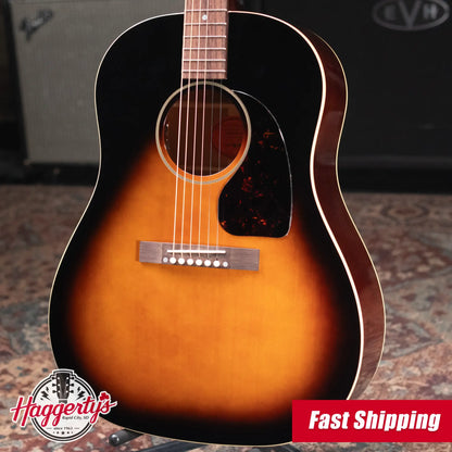 Epiphone 1942 Banner J-45 Reissue Acoustic/Electric Guitar - Vintage Sunburst with Hardshell Case