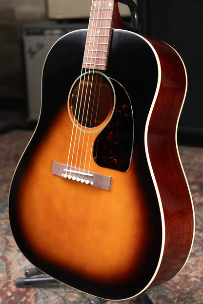 Epiphone 1942 Banner J-45 Reissue Acoustic/Electric Guitar - Vintage Sunburst with Hardshell Case