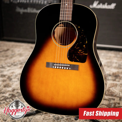 Epiphone 1942 Banner J-45 Reissue Acoustic-Electric Guitar - Vintage Sunburst with Hardshell Case