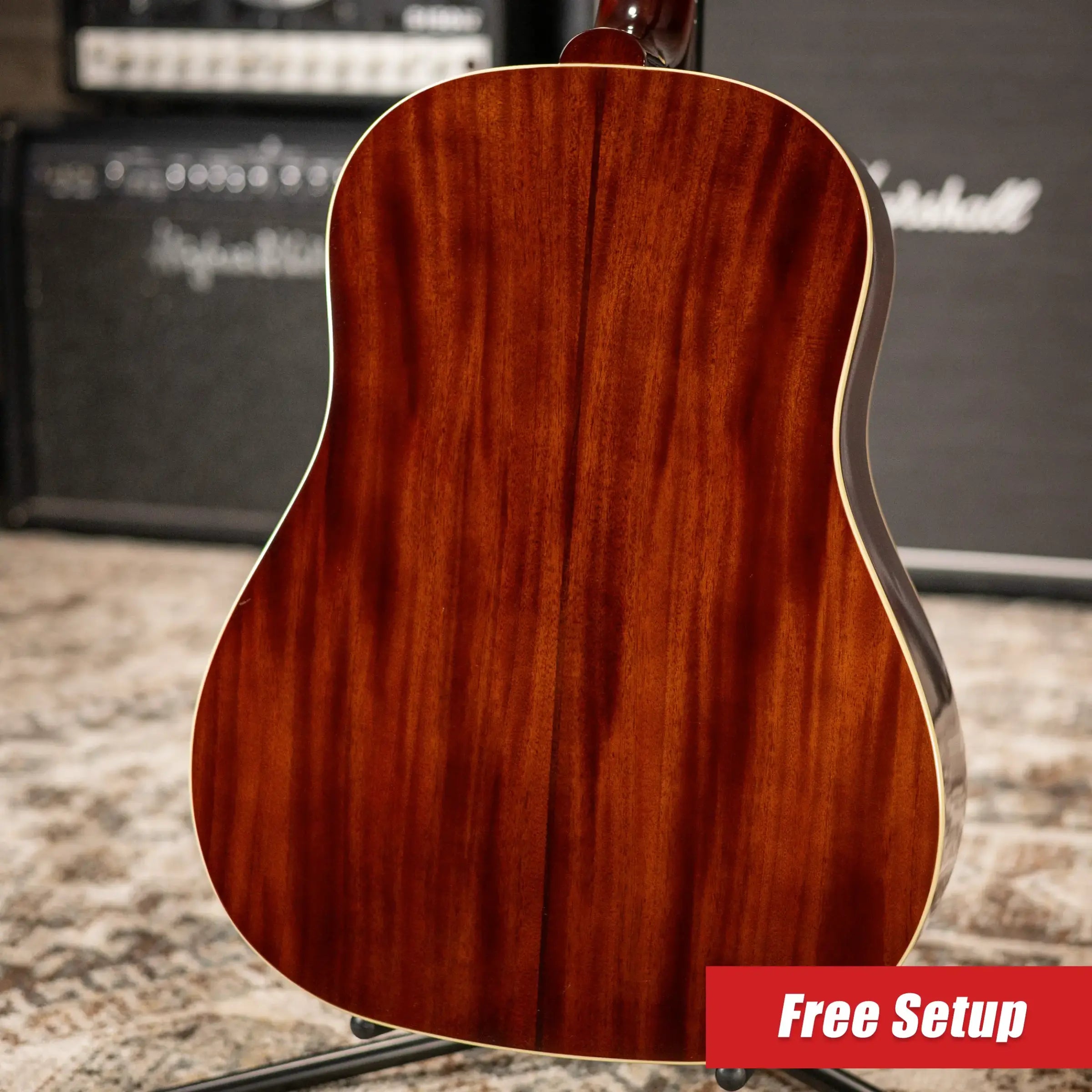 Epiphone 1942 Banner J-45 Reissue Acoustic-Electric Guitar - Vintage Sunburst with Hardshell Case