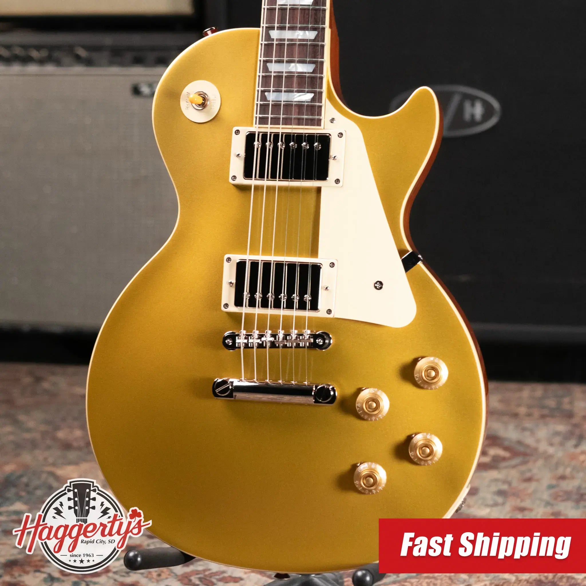 Epiphone 1957 Les Paul Goldtop Reissue Electric Guitar - Double Gold with Hardshell Case