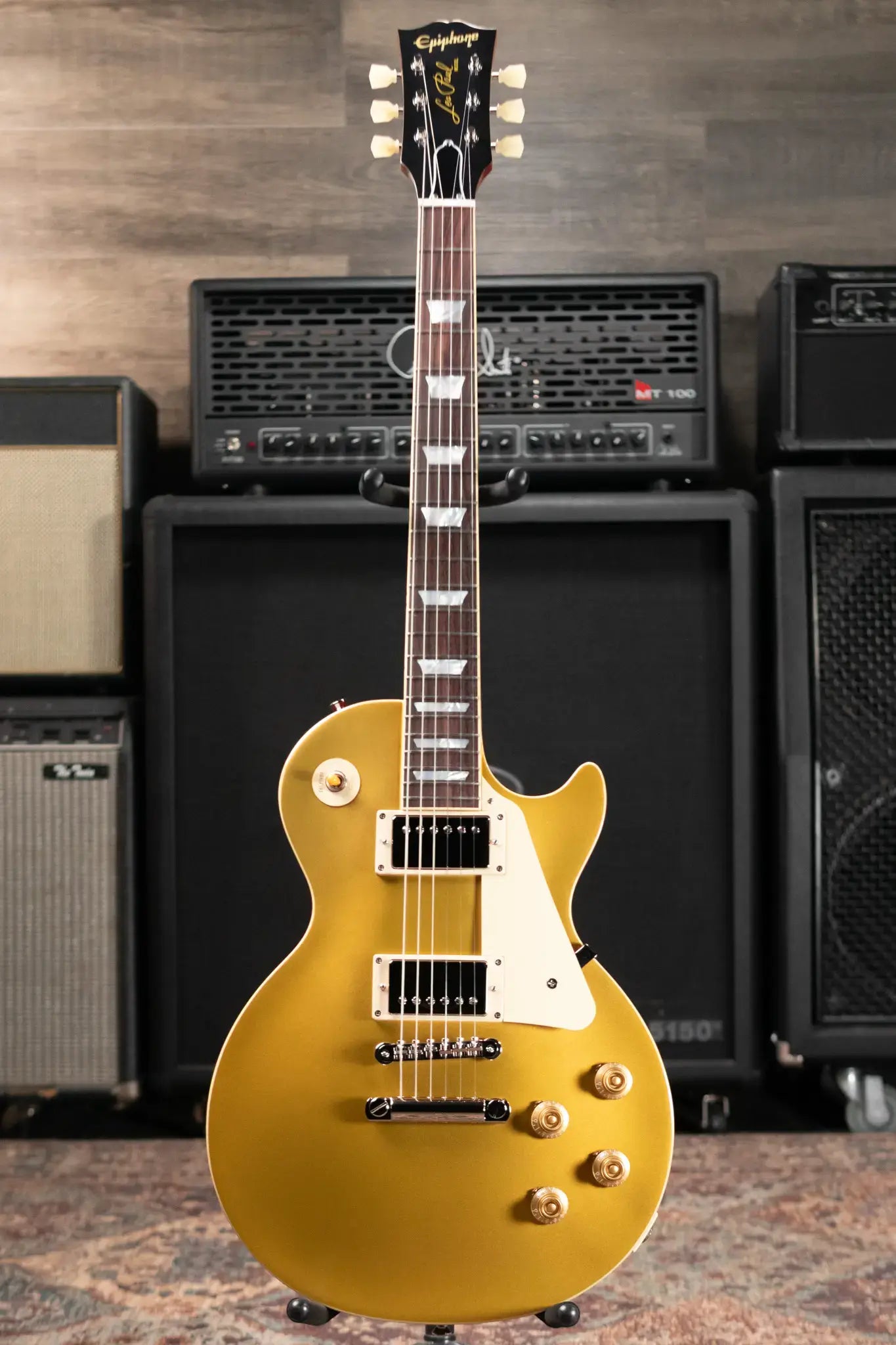 Epiphone 1957 Les Paul Goldtop Reissue Electric Guitar - Double Gold with Hardshell Case