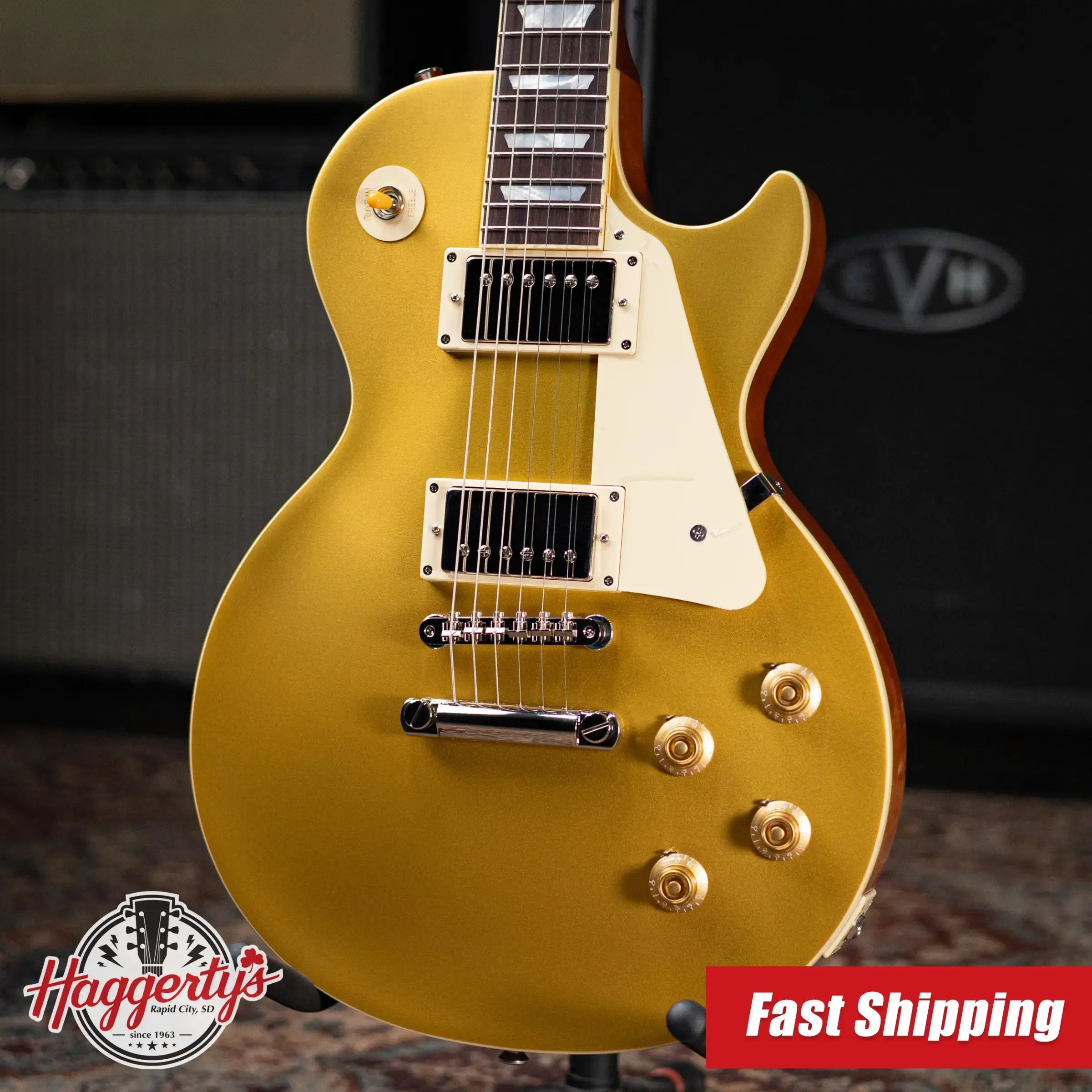 Epiphone 1957 Les Paul Goldtop Reissue Electric Guitar - Double Gold with Hardshell Case