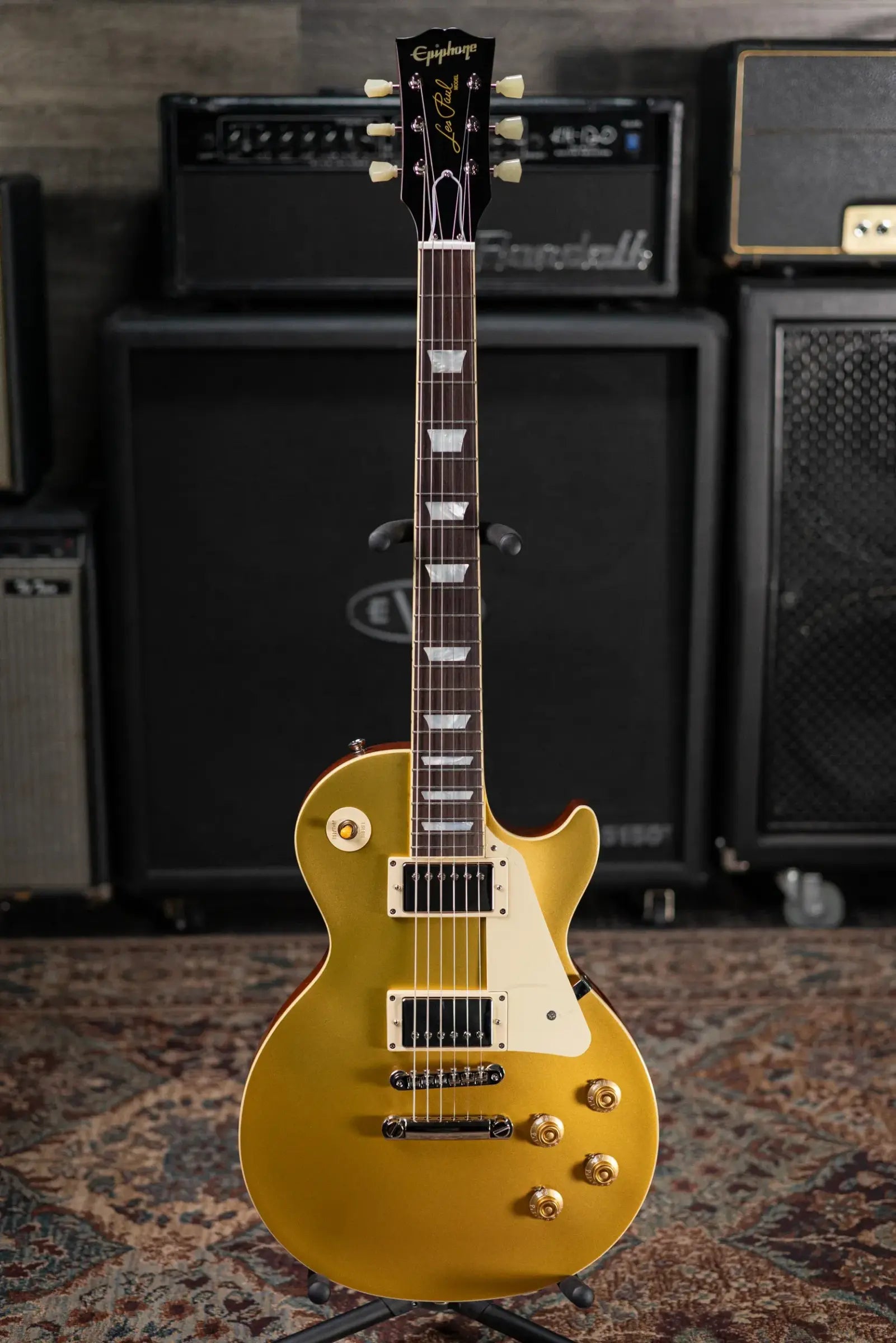 Epiphone 1957 Les Paul Goldtop Reissue Electric Guitar - Double Gold with Hardshell Case