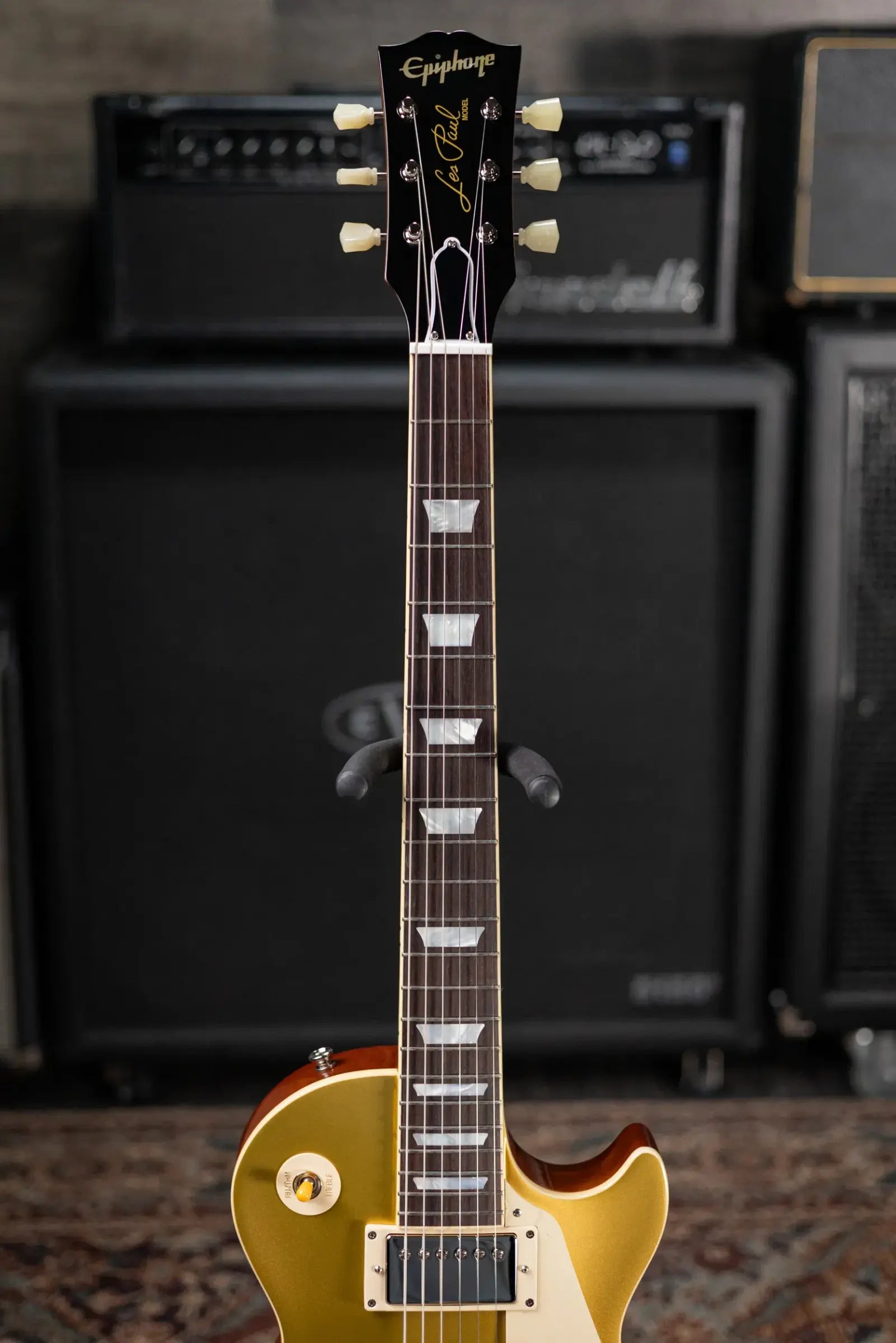 Epiphone 1957 Les Paul Goldtop Reissue Electric Guitar - Double Gold with Hardshell Case