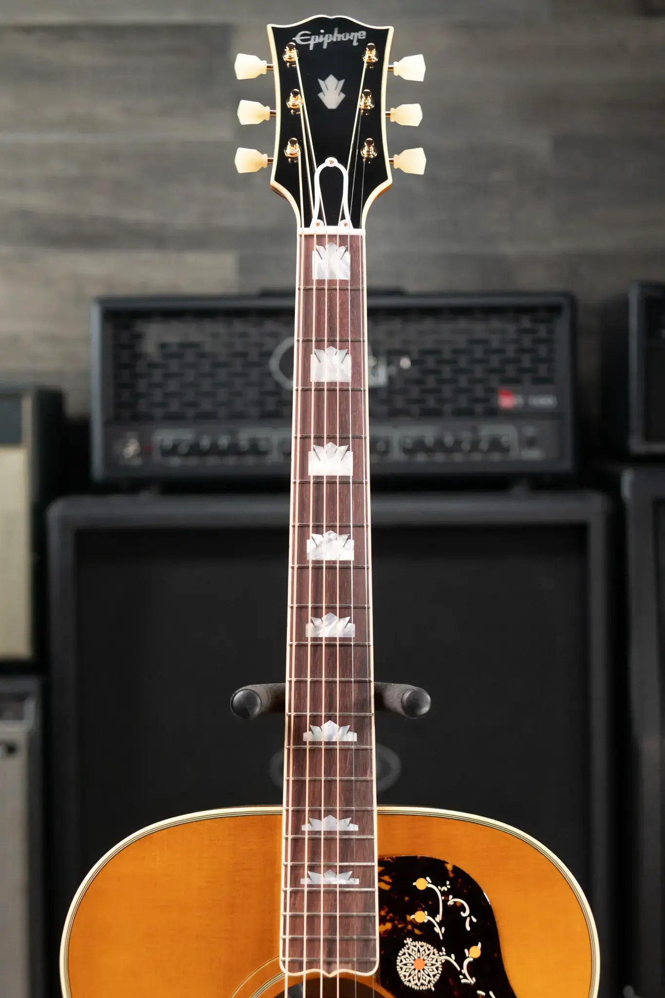 Epiphone 1957 SJ-200 Reissue Acoustic/Electric Guitar - Antique Natural with Hardshell Case