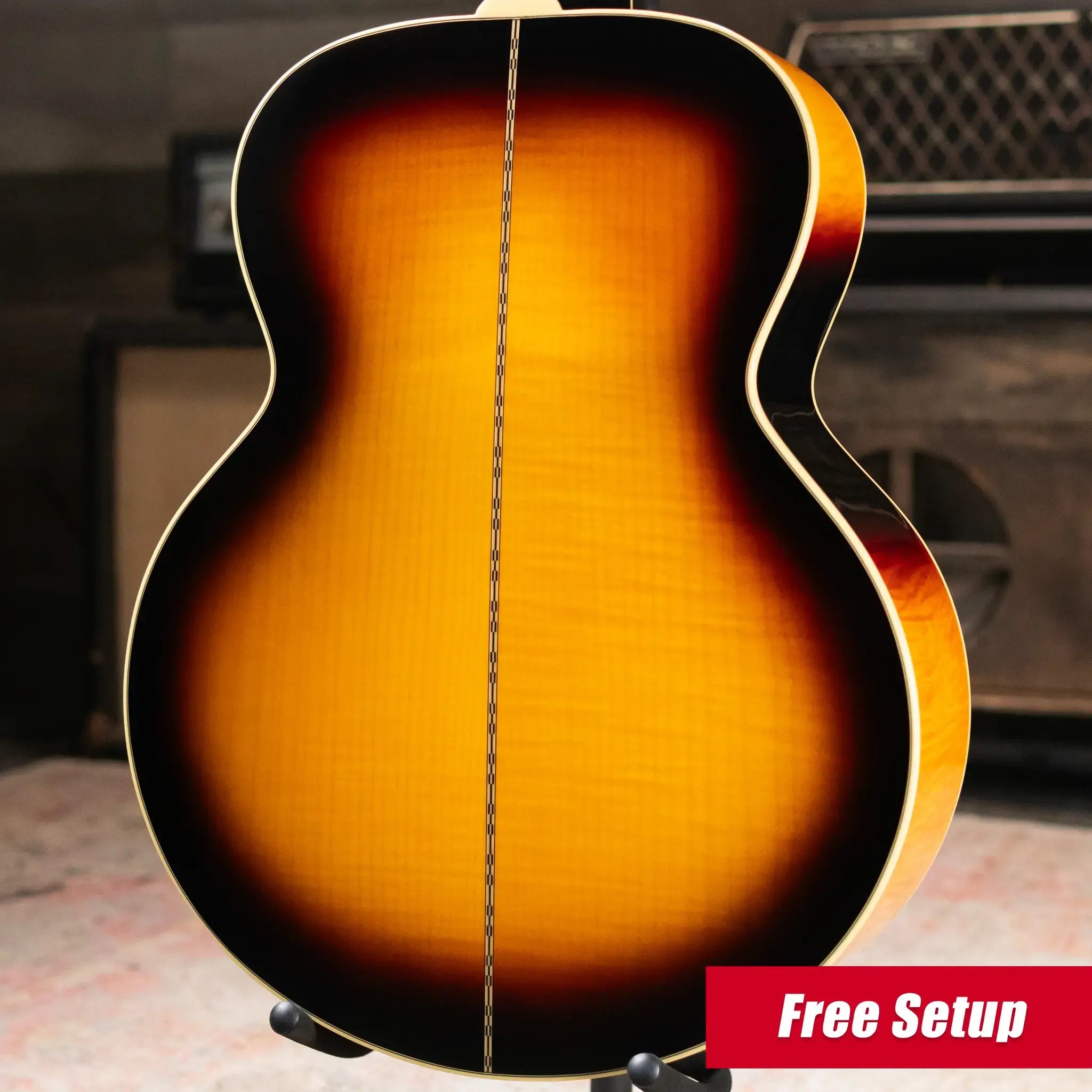Epiphone 1957 SJ-200 Reissue Acoustic/Electric Guitar - Vintage Sunburst with Hardshell Case